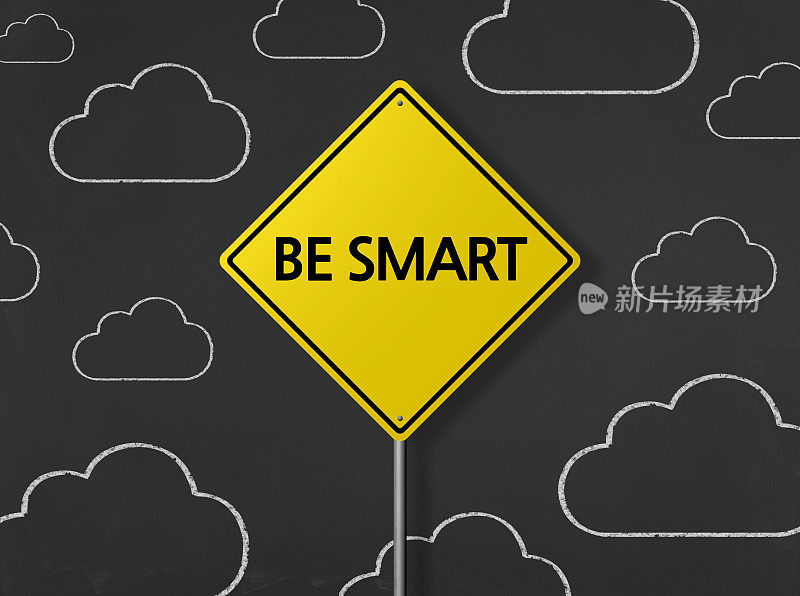 BE SMART -商业黑板背景